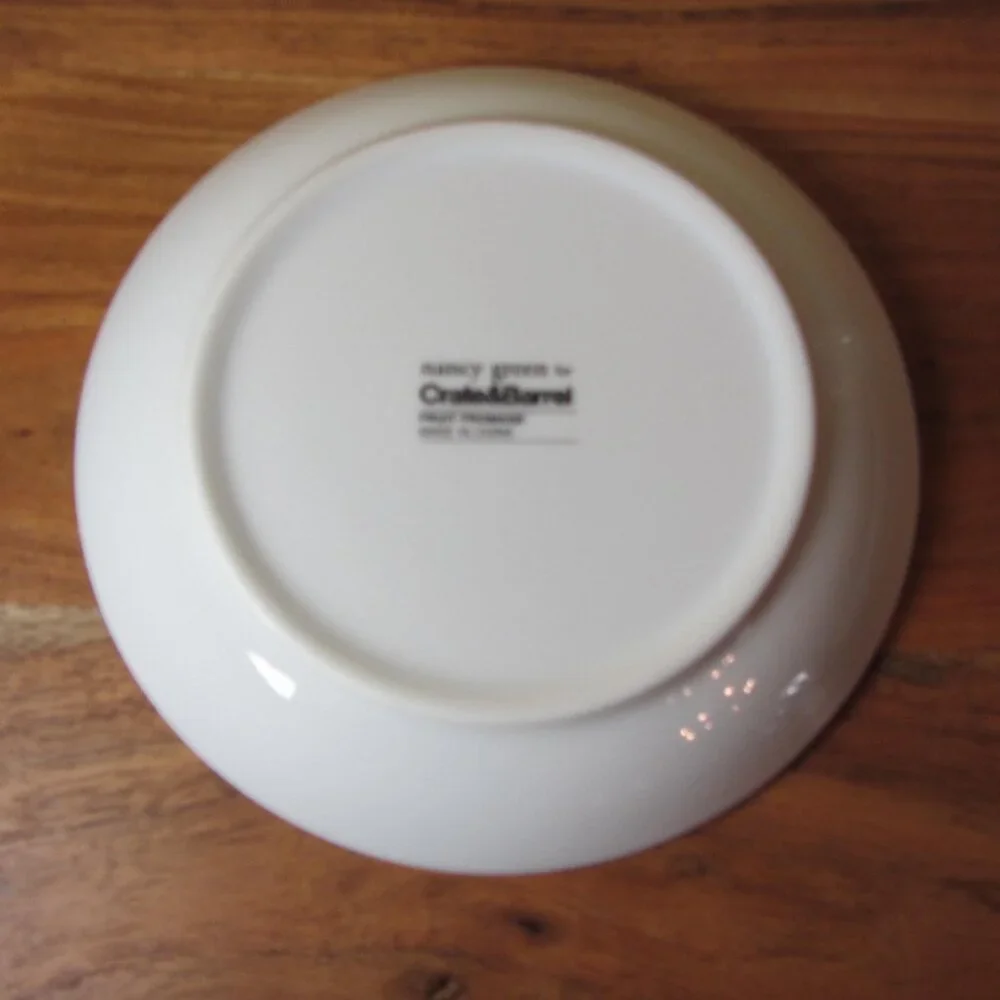 3 for $24 - crate & barrel nancy green fruit fromage plate grapes (W3970)
